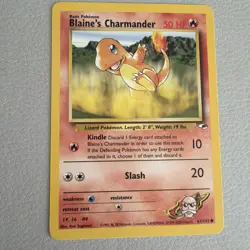 BLAINE'S CHARMANDER - 61/132 - GYM HEROES - POKEMON CARD - NM/MT Vintage Vtg • - Image 1