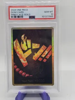 Portgas.D.Ace Gold Don!! Card Psa 10 Prb01 - Image 1