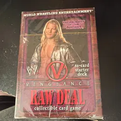 WWE Raw Deal Vengeance Highlight of the Night Sealed 61-Card Starter Deck - Image 1