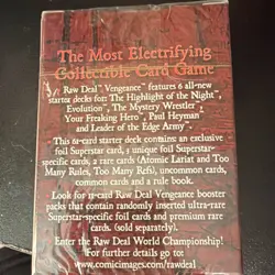 WWE Raw Deal Vengeance Highlight of the Night Sealed 61-Card Starter Deck - Image 2