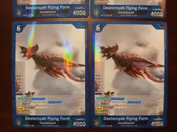 Godzilla Card Game TCG EBP01-054 R Rare Foil Destoroyah Flying Form x4 Playset - Image 3