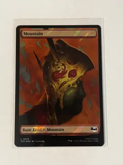 Mountain L 256 SURGE FOIL TMNT Borderless Pizza Land MTG NM - Image 1