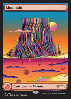 MTG Mountain (1481) Full Art ** Secret Lair Drop ** English (NM) - Image 1