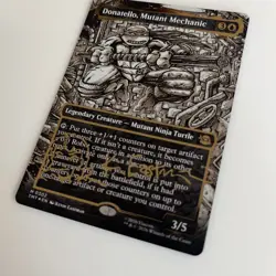 Donatello, Mutant Mechanic (Borderless) (Gold-Stamped Signature) TMNT Foil - Image 2