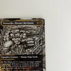 Donatello, Mutant Mechanic (Borderless) (Gold-Stamped Signature) TMNT Foil - Image 5