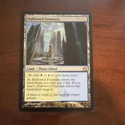 Wizards Hallowed Fountain Rare Land Return to Ravnica White Blue 241/274 MTG - Image 1