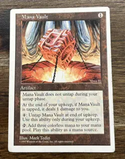 Magic the Gathering 5th Edition Mana Vault MP/HP Condition - Image 1