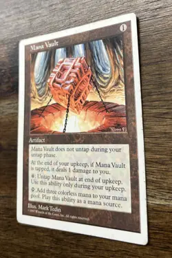 Magic the Gathering 5th Edition Mana Vault MP/HP Condition - Image 2