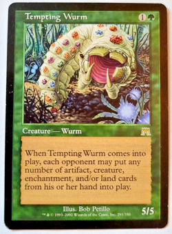 Magic MTG: Tempting Wurm Onslaught #291/350 LP - Image 1