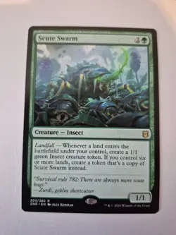 1x MTG Scute Swarm NM Zendikar Rising Rare Magic the Gathering NM x1 - Image 1