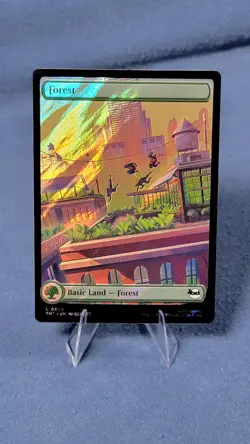 Surge Foil TMNT Full Art Forest Land Magic the Gathering Mtg 309 NM - Image 1