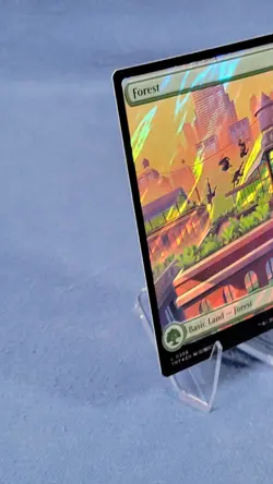 Surge Foil TMNT Full Art Forest Land Magic the Gathering Mtg 309 NM - Image 4