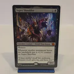 Magic Super Shredder 0083 Legendary Creature TMNT Black 1/1 - Image 1