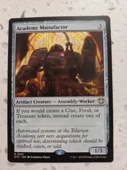1 x Academy Manufactor - Commander: Outlaws of Thunder Junction - NM-Mint - MTG - Image 1