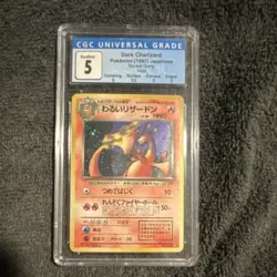 The Pokemon Company Dark Charizard Rocket Gang Holo CGC 5 Japanese 1997 Pokemon - Image 1