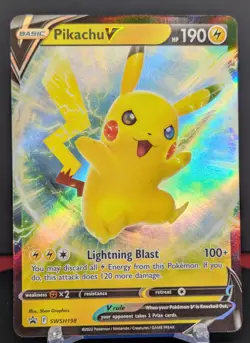 Pokemon Pikachu V #SWSH198 English Black Star Promo - Image 1