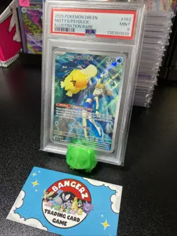 Pokemon Destined Rivals Misty's Psyduck #193 Illustration Rare PSA 9 - Image 2