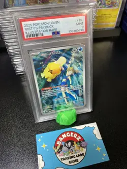 Pokemon Destined Rivals Misty's Psyduck #193 Illustration Rare PSA 9 - Image 3