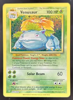 2023 Pokemon Classic Collection Venusaur & Lugia ex Deck #003/034 - Image 1