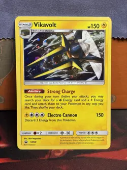 Vikavolt SM28 Black Star Promo Pokemon TCG Holo - Image 1