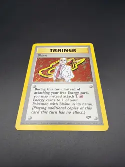 Blaine - Holo - 17/132 Gym Challenge - Pokemon TCG - 2000 - Image 5