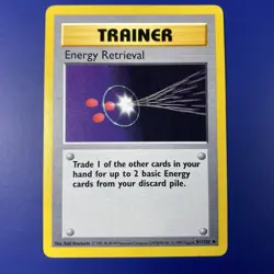 1999 Pokemon Energy Retrieval Base Set 81/102 Shadowless Trainer Card - LP - Image 1