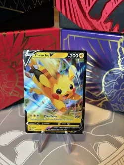 Pokemon TCG Pikachu V Sword & Shield SWSH285 Holo Promo - Image 1