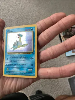 English Lapras 10/62 Fossil Set - Unlimited Holo Rare MP- Pokemon TCG - Image 5