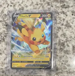 Pokemon TCG Pikachu V SWSH Black Star Promos SWSH285 Holo Promo NM/M - Image 1