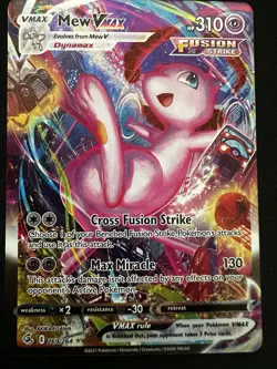 Pokemon TCG Mew VMAX 269/264 Alternate Art Secret Fusion Strike NM - Image 1