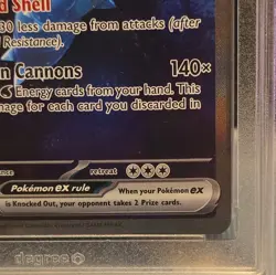 Pokemon Blastoise ex 200/165 Sv: Scarlet & Violet 151 Holo Degree 9 - Image 4