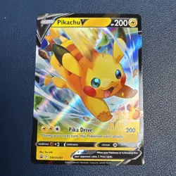 Pikachu V SWSH285 Black Star Promos Extended Art Holo Pokemon Trading CG 2023 NM - Image 1