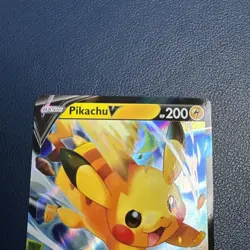Pikachu V SWSH285 Black Star Promos Extended Art Holo Pokemon Trading CG 2023 NM - Image 3