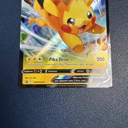 Pikachu V SWSH285 Black Star Promos Extended Art Holo Pokemon Trading CG 2023 NM - Image 4