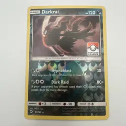 Darkrai 87/147 Reverse Holo Pokemon League Stamped Promo Pokemon Card - Image 2