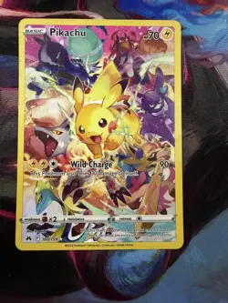 2023 POKEMON SWORD & SHIELD CROWN ZENITH #160 FULL ART/PIKACHU Ungraded - Image 1