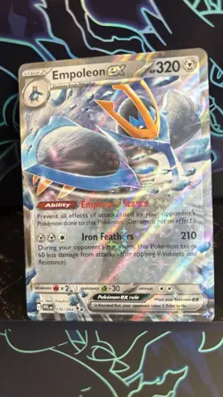 Pokemon Empoleon EX Double Rare Full Art Holo 070/094 Phantasmal Flames NM - Image 3