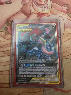 Pokemon Greninja & Zoroark GX 200/214 Unbroken Bonds Ultra Rare Full Art Holo - Image 3