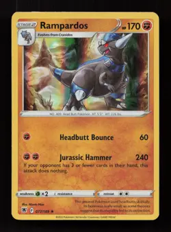 Rampardos 077/189 Holo Rare Astral Radiance Pokemon Near Mint - Image 1