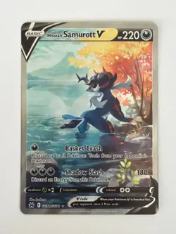 Pokemon TCG Hisuian Samurott V GG51/GG70 Galarian Gallery Crown Zenith - NM-MT - Image 1