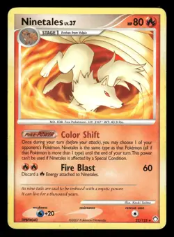 Ninetales 32/123 MP Rare Mysterious Treasures 2007 Pokemon TCG - Image 1