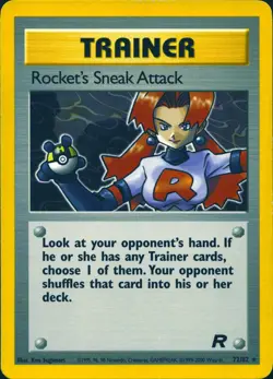 ROCKET'S SNEAK ATTACK 72/82 RARE TEAM ROCKET POKEMON UNLIMITED MP - Image 1