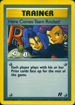 HERE COMES TEAM ROCKET! 71/82 RARE TEAM ROCKET POKEMON UNLIMITED MP - Image 1