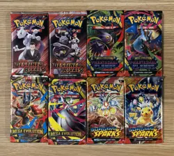 Pokemon Booster Packs - Mixed New/Sealed Lot of 8 (includes packs shown in pic) - Image 1
