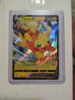 Pikachu V SWSH285 Black Star Promo Full Art Pokemon Sword & Shield - Image 1