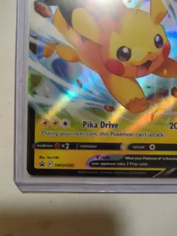 Pikachu V SWSH285 Black Star Promo Full Art Pokemon Sword & Shield - Image 2