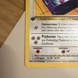 Porygon 48/82 1st Edition Team Rocket Pokemon TCG - Image 2