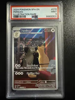 Persian 078/064 - Shrouded Fable - Pokemon Card - PSA 9 Mint - Image 1
