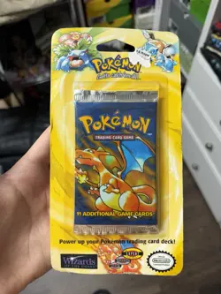 Pokemon TCG Base Set Booster Blister Pack Charizard - Image 1
