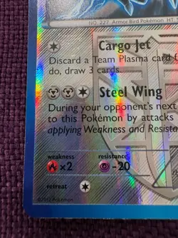 Pokemon TCG BW Plasma Storm Skarmory 87/135 Reverse Holo Rare LP - Image 5